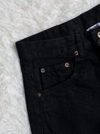 Fyredwrld Jet black selvedge denim jeans