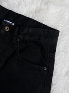 Fyredwrld Jet black selvedge denim jeans