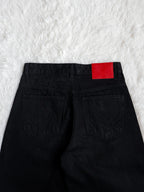 Fyredwrld Jet black selvedge denim jeans