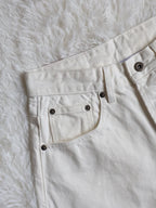 Fyredwrld Cream selvedge denim jeans