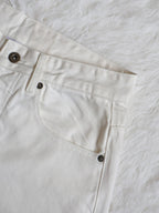 Fyredwrld Cream selvedge denim jeans