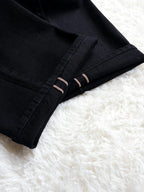 Fyredwrld Jet black selvedge denim jeans