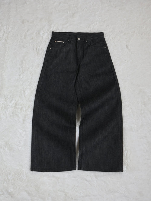 Fyredwrld black japanese selvedge denim