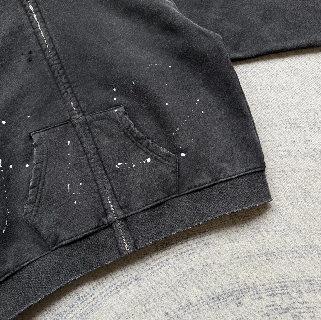 Fyredwrld "watch-peeker"zip-up hoodie V2