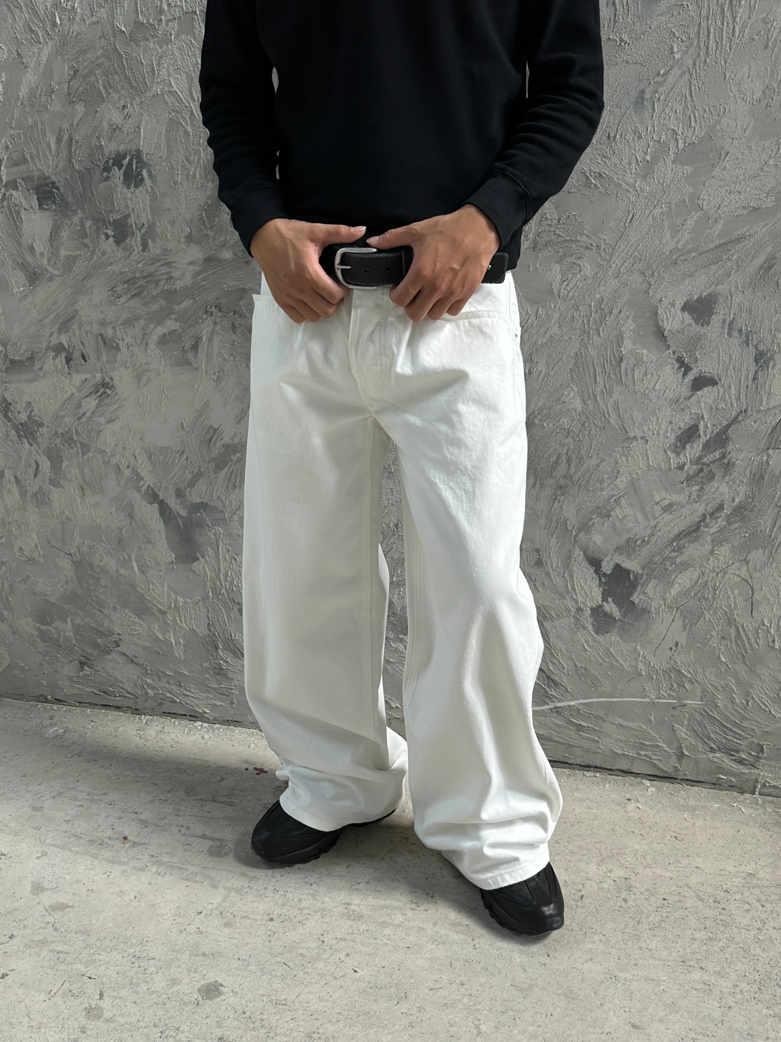 Fyredwrld white Slight bootcut denim
