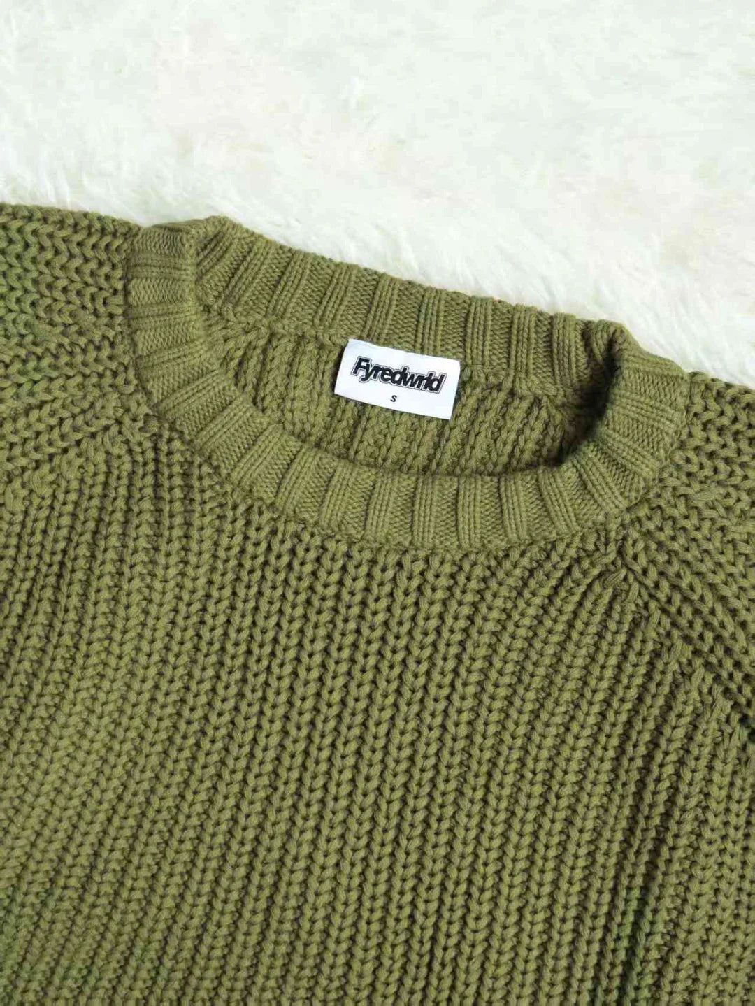 Fyredwrld garments 3 gauge knit green