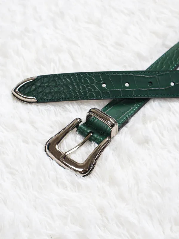 Fyredwrld Green Crocodile Belt