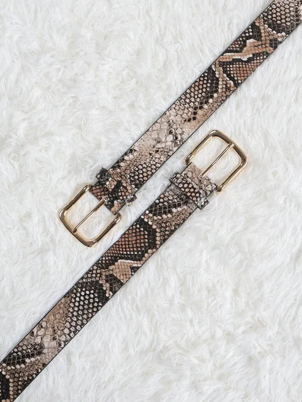 Fyredwrld Snake Skin Belt