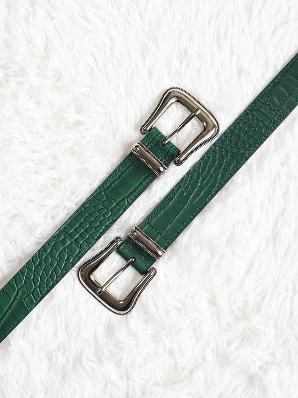 Fyredwrld Green Crocodile Belt